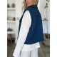 Women's Casual Quilted Vest - Sleeveless, Snap-Button, Relaxed Fit with Collar & Pockets, Navy Black - Perfect for Spring/Fall/Winter Outdoor Activities Women's Casual Quilted Vest - Sleeveless, Snap-Button, Relaxed Fit with Collar & Pockets, Navy Black - Perfect for Spring/Fall/Winter Outdoor Activities