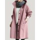 Casual Hooded Trench Coat for Women, Long Sleeve Polyester Blend Jacket with Button Closure, Slight Stretch Solid Color Coat with Pockets for Spring/Fall Casual Hooded Trench Coat for Women, Long Sleeve Polyester Blend Jacket with Button Closure, Slight Stretch Solid Color Coat with Pockets for Spring/Fall