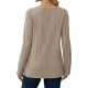 Women's Casual V-Neck Sweater - Solid Color, Ribbed Long Sleeve Knit Pullover, Machine Washable Women's Casual V-Neck Sweater - Solid Color, Ribbed Long Sleeve Knit Pullover, Machine Washable